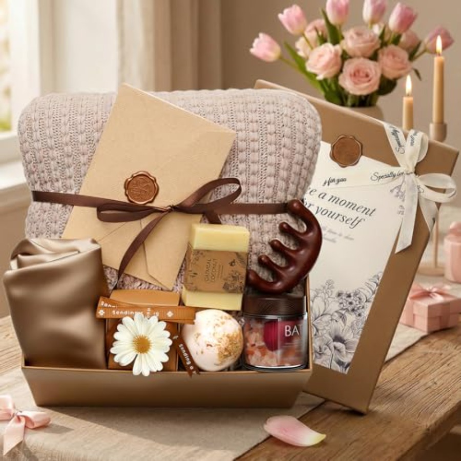 Spa Wellness Day - Self Care Gifts Baskets for Women