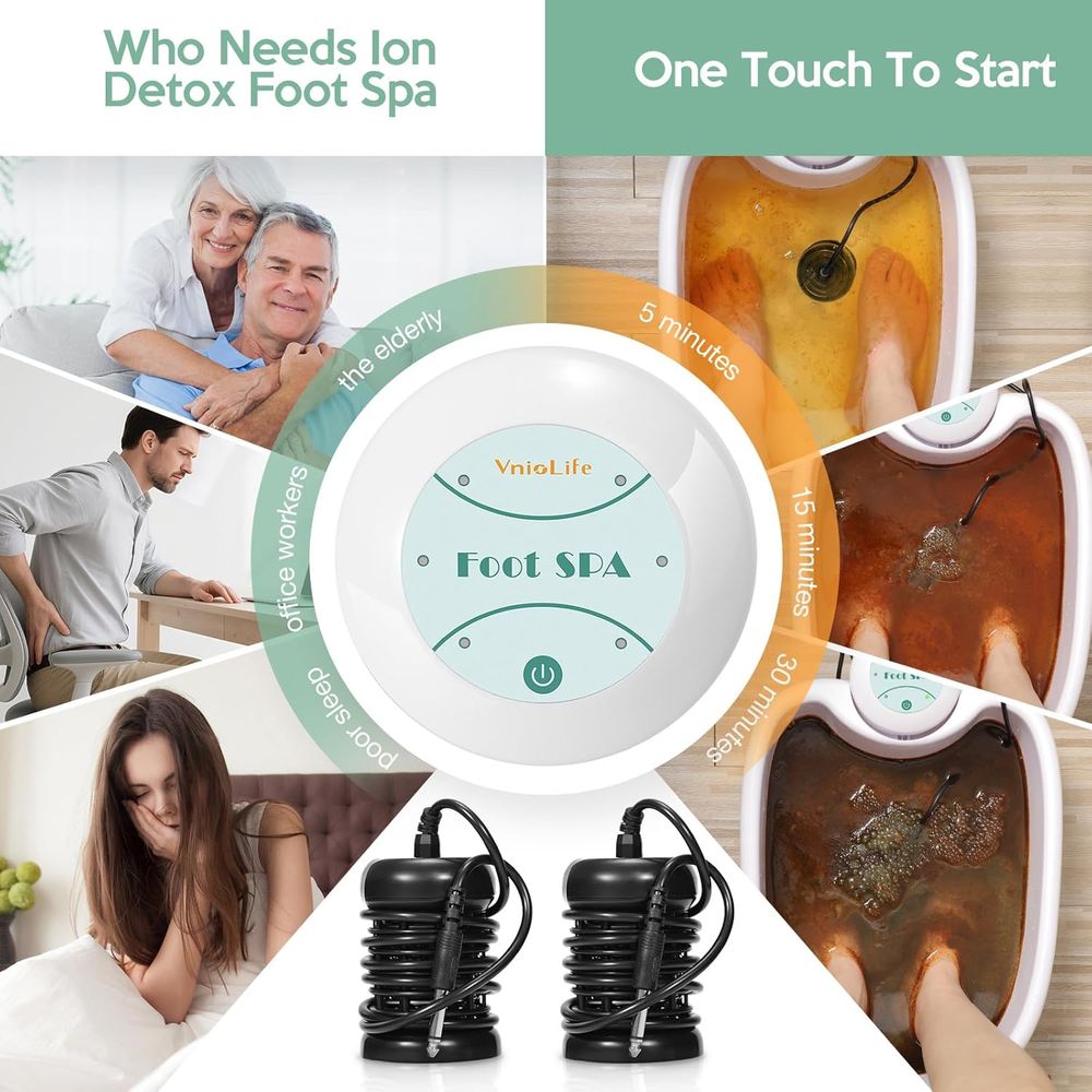Portable Ionic Foot Spa Detox  – обзор и цена Spa Wellness And Beauty