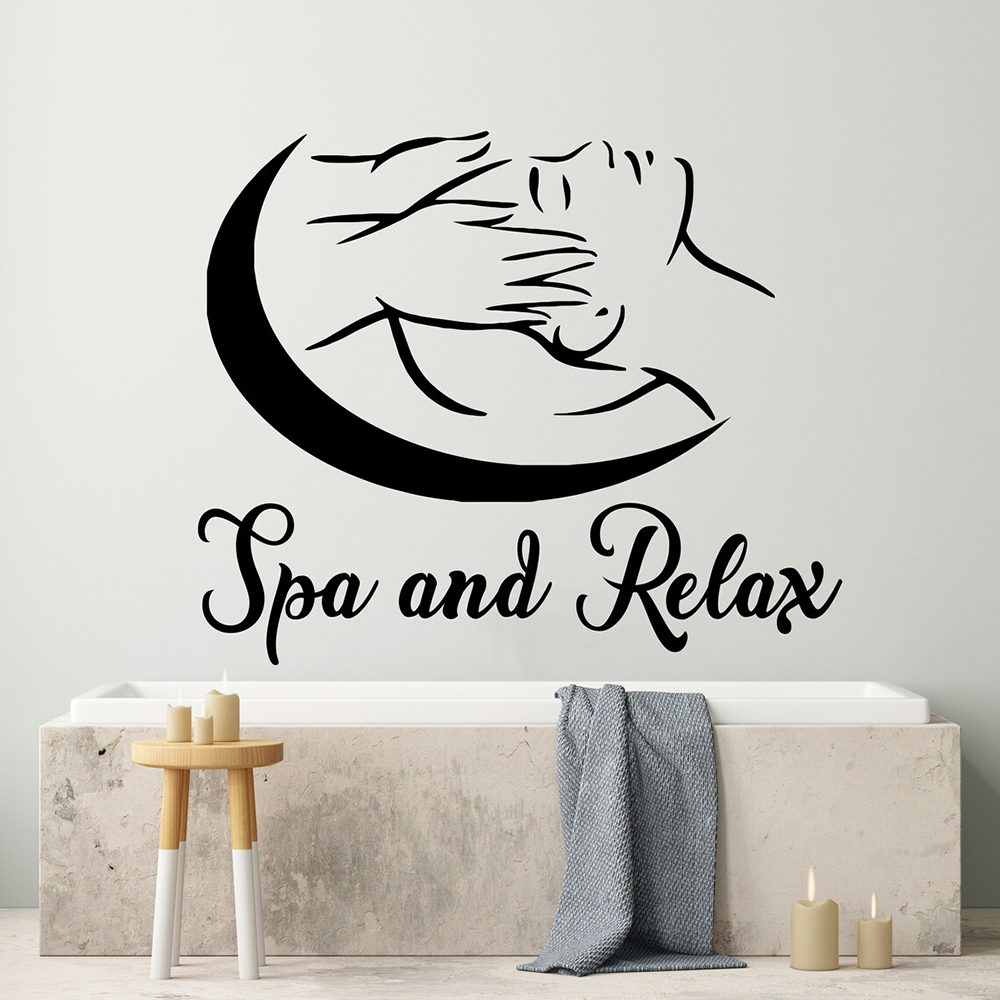 SPA Beauty Salon Wall Decals S – обзор и цена Spa Wellness And Beauty